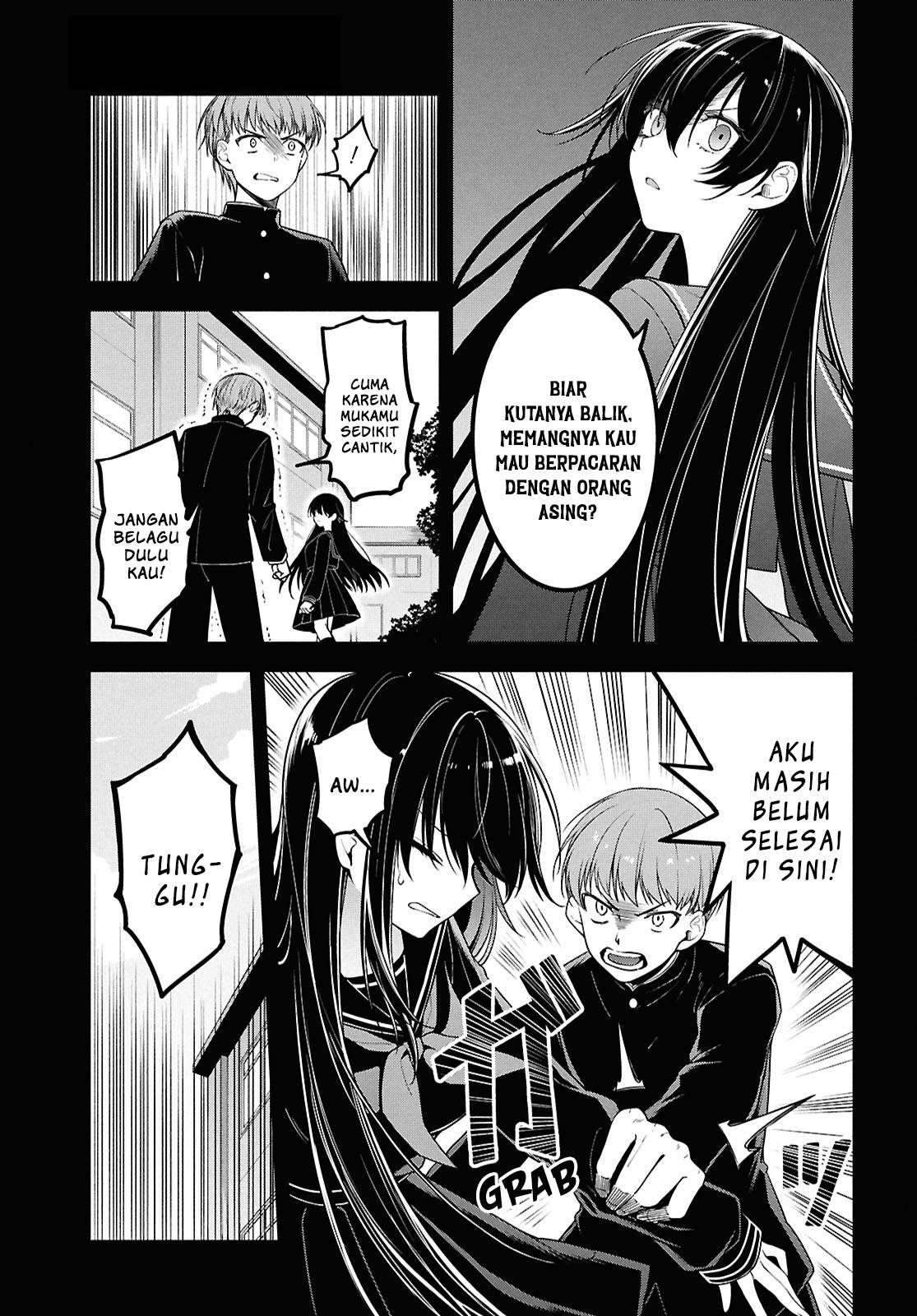 Tonari no Seki no Yankee Shimizu-san ga Kami o Kuroku Sometekita Chap 4 - Next Chap 5