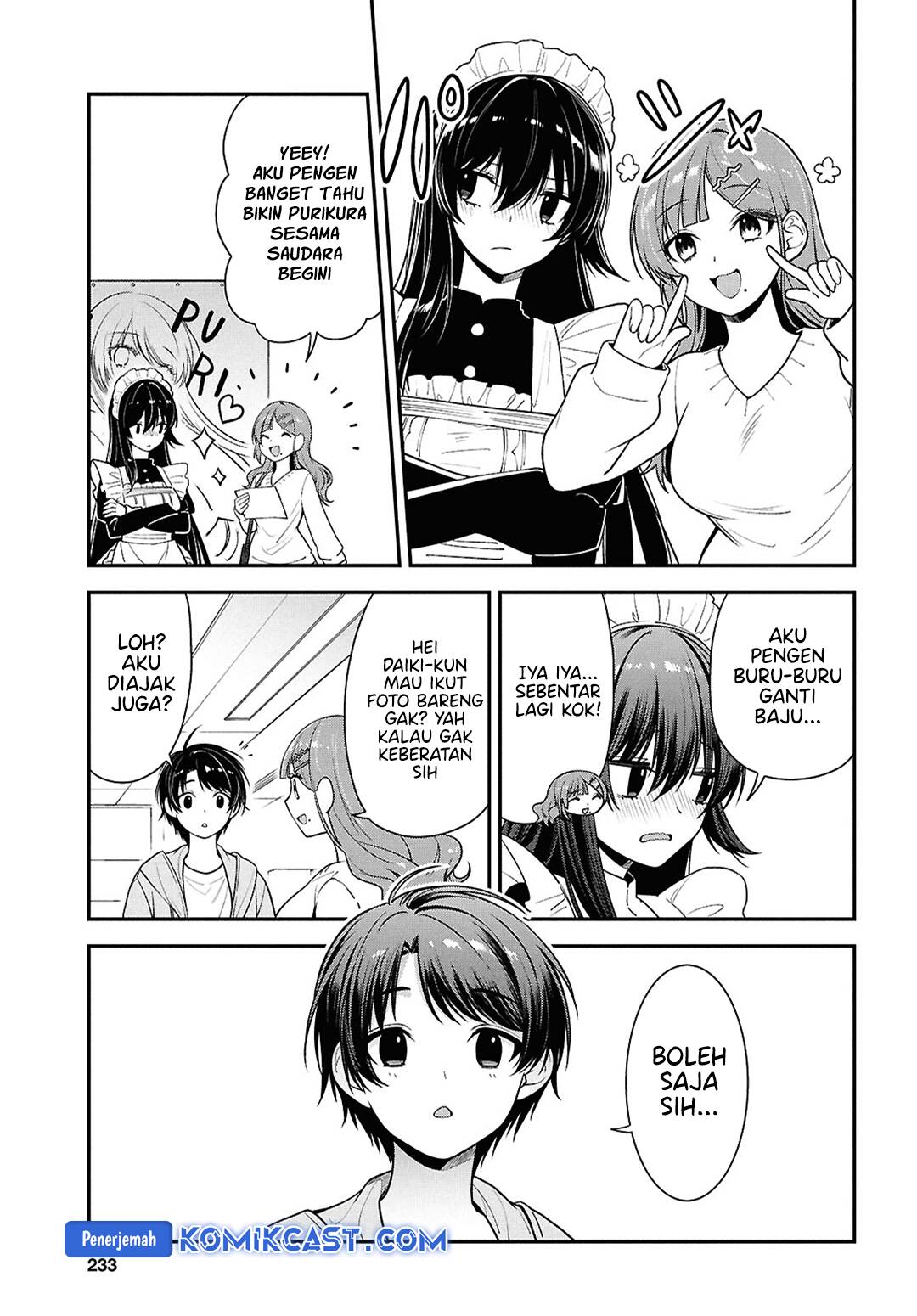 Tonari no Seki no Yankee Shimizu-san ga Kami o Kuroku Sometekita Chap 7 - Next Chap 8