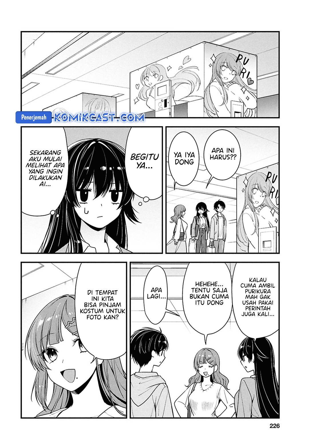 Tonari no Seki no Yankee Shimizu-san ga Kami o Kuroku Sometekita Chap 7 - Next Chap 8