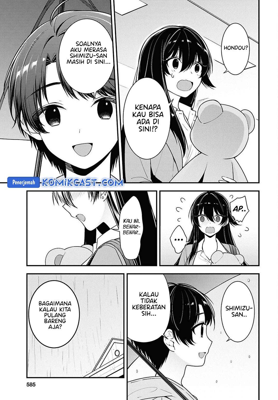 Tonari no Seki no Yankee Shimizu-san ga Kami o Kuroku Sometekita Chap 8 - Next Chap 9