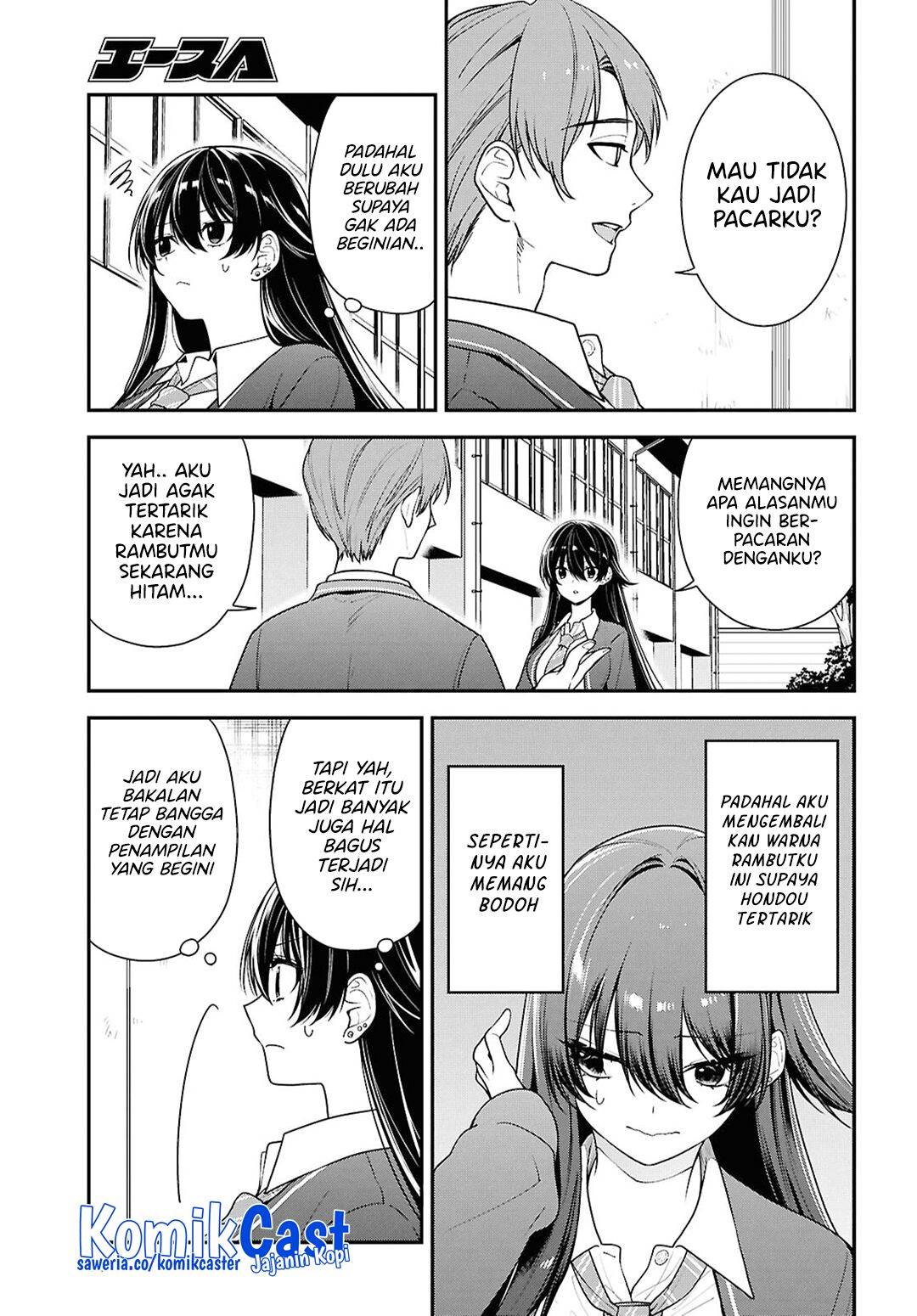 Tonari no Seki no Yankee Shimizu-san ga Kami o Kuroku Sometekita Chap 9 - Next Chap 10