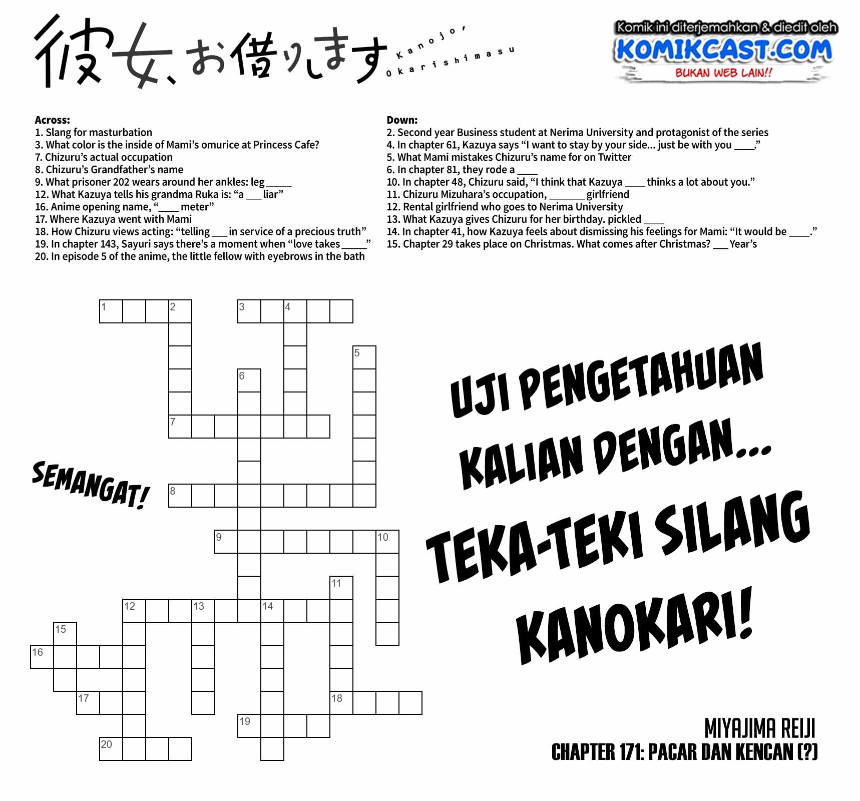 Kanojo, Okarishimasu Chap 171 - Next Chap 172