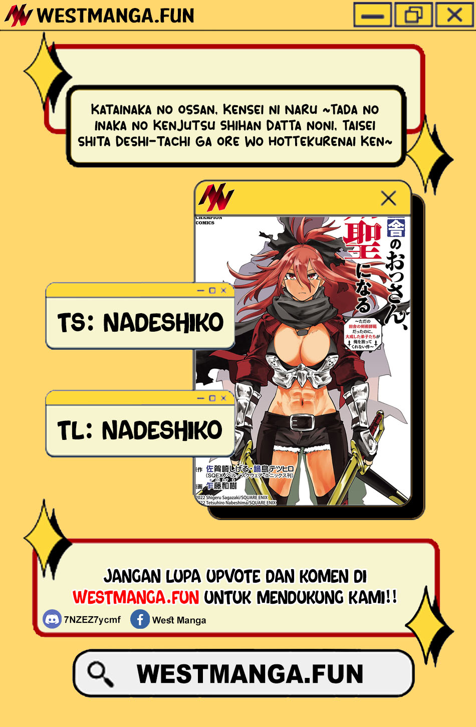 Katainaka no Ossan, Kensei ni Naru ~tada no inaka no kenjutsu shihan datta no ni, taisei shita deshi-tachi ga ore wo hottekurenai ken~ Chap 27.1 - Next Chap 28.1