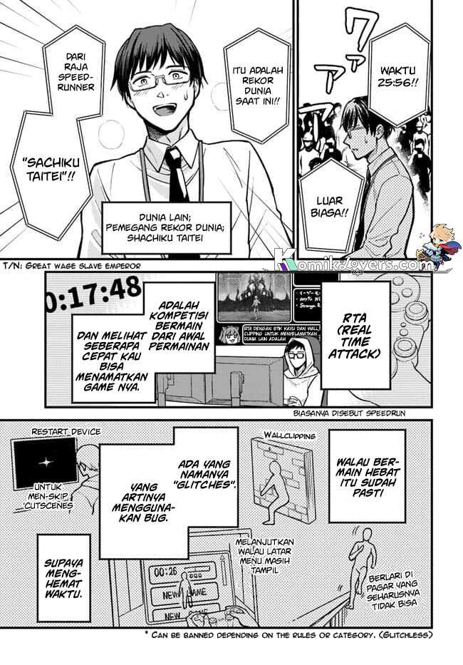 RTA Sousha wa Game Sekai kara Kaerenai Chap 1.1 - Next Chap 2.1