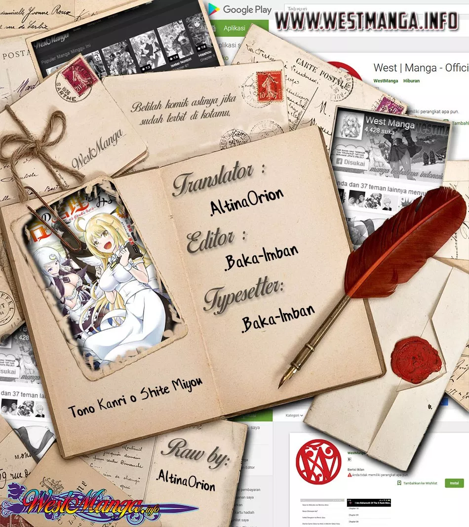 Tono no Kanri o Shite Miyou Chap 8.1 - Next Chap 9.1