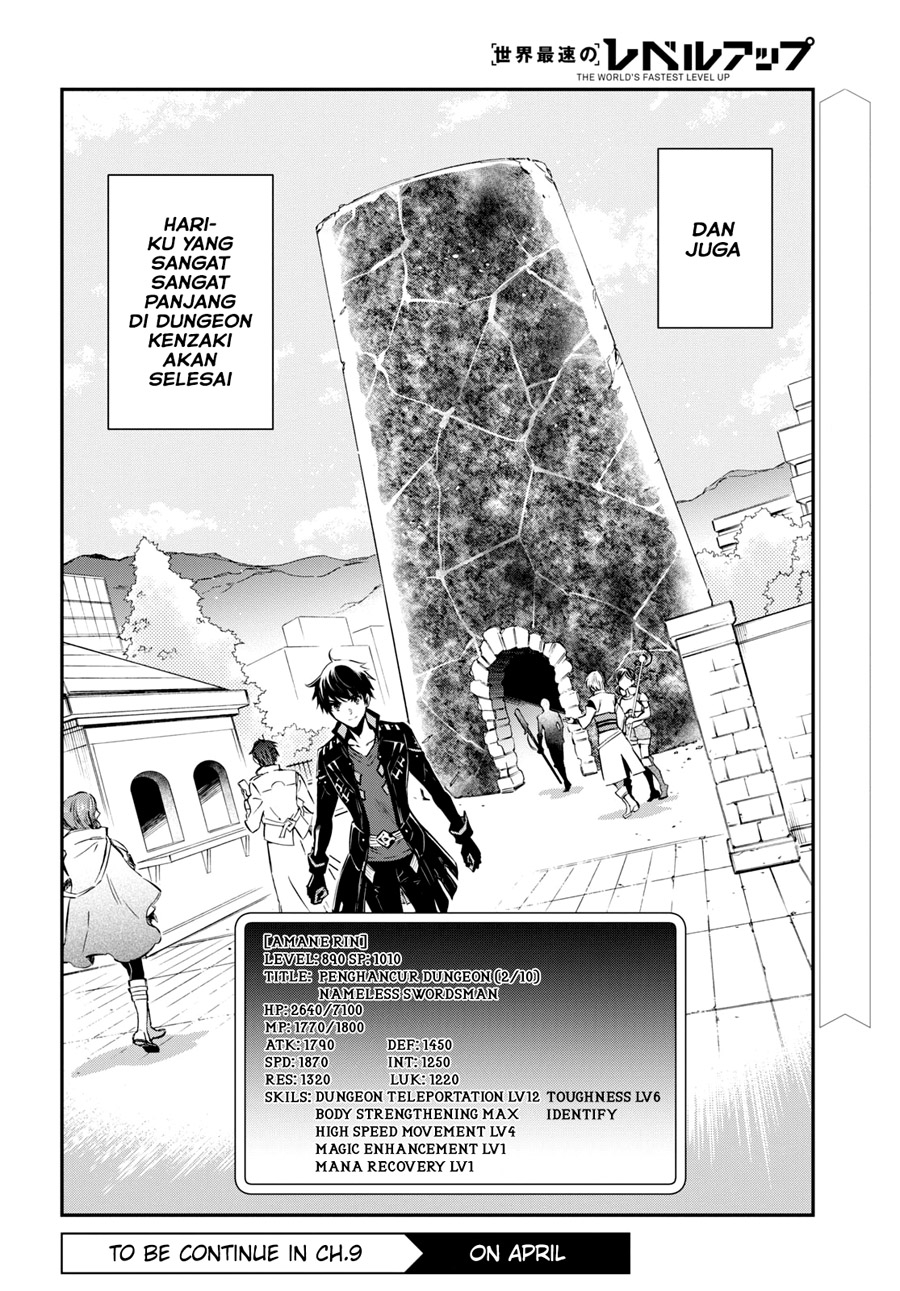 Sekai Saisoku no Level Up! Chap 8 - Next Chap 9