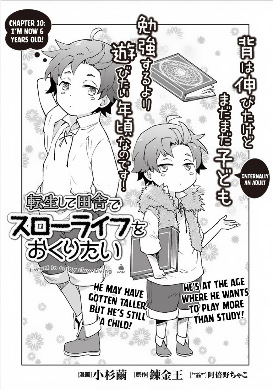 Tensei Shite Inaka de Slowlife wo Okuritai Chap 10 - Next Chap 11