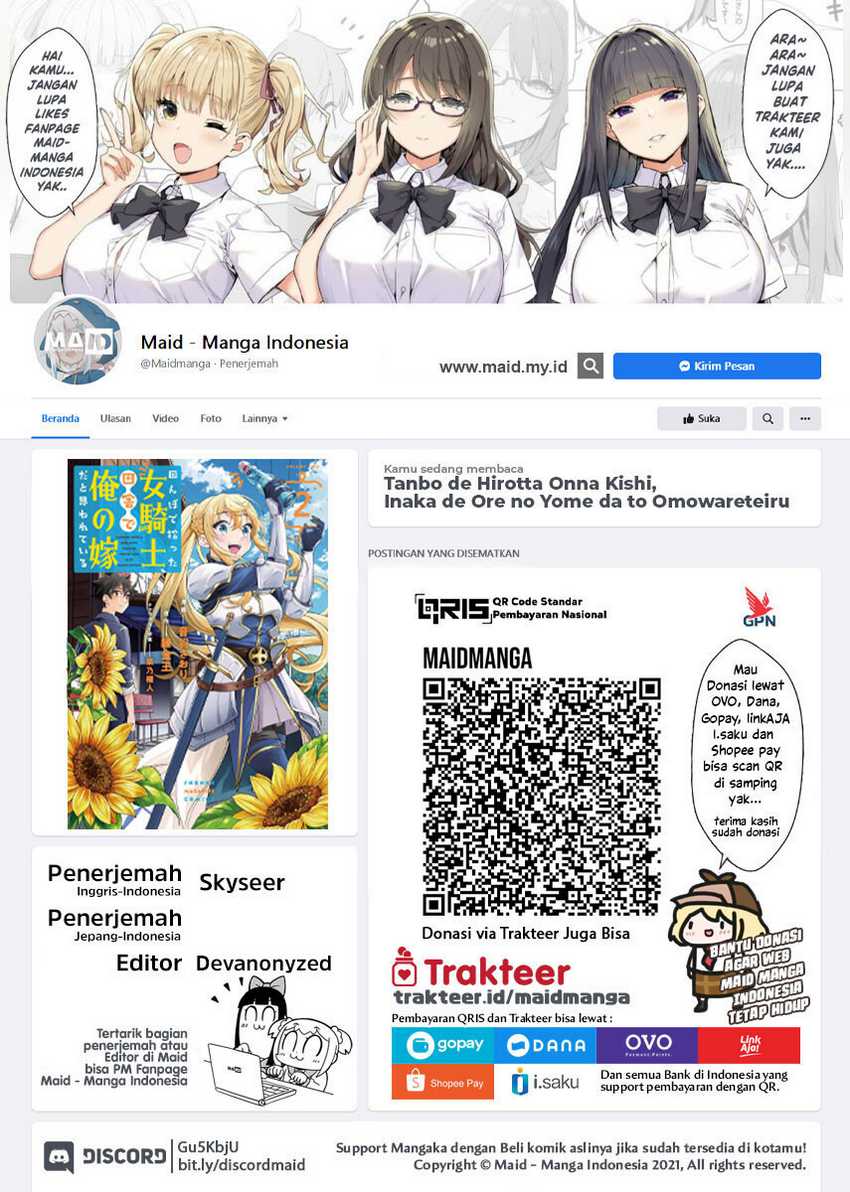 Tanbo de Hirotta Onna Kishi, Inaka de Ore no Yome da to Omowareteiru Chap 19 - Next Chap 20