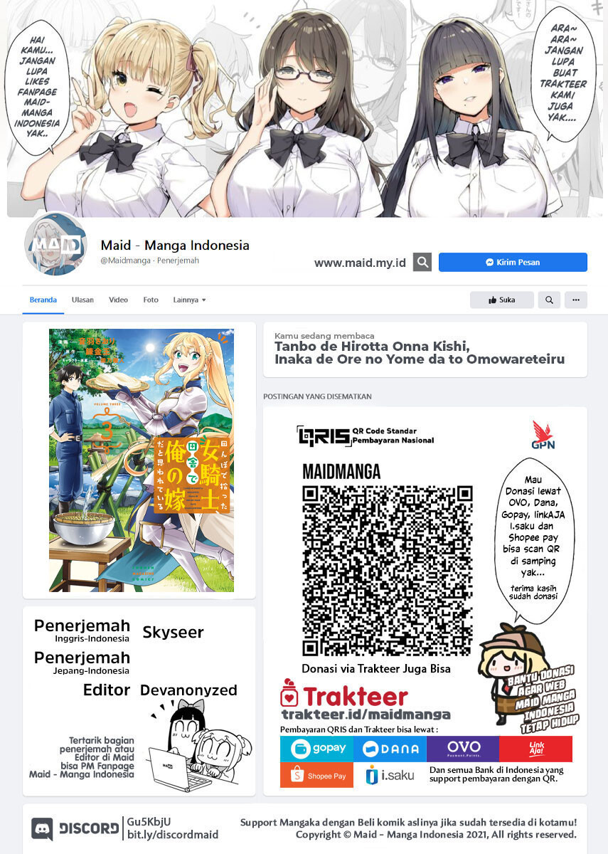 Tanbo de Hirotta Onna Kishi, Inaka de Ore no Yome da to Omowareteiru Chap 21 - Next Chap 22