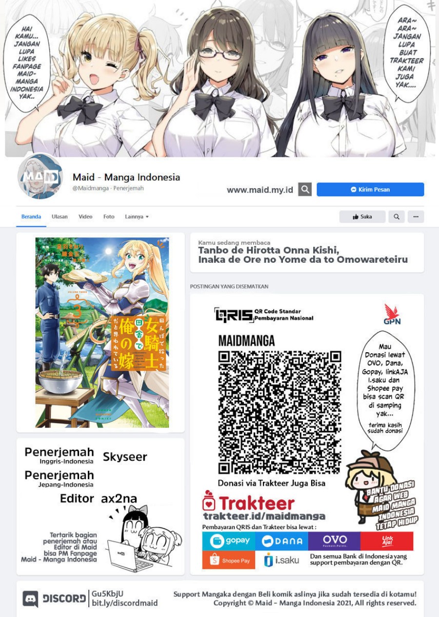 Tanbo de Hirotta Onna Kishi, Inaka de Ore no Yome da to Omowareteiru Chap 29 - Next Chap 30