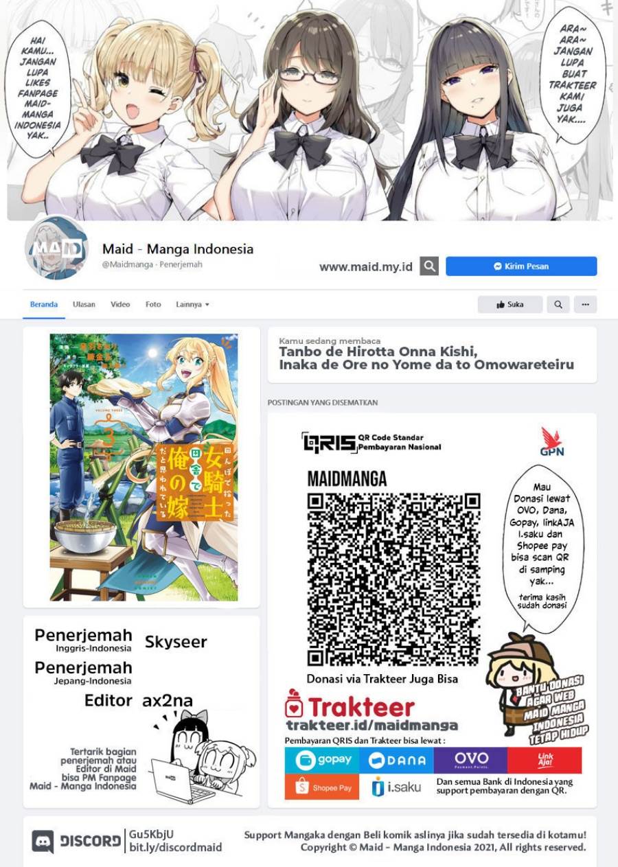 Tanbo de Hirotta Onna Kishi, Inaka de Ore no Yome da to Omowareteiru Chap 30 - Next Chap 31