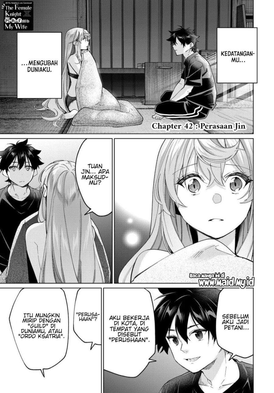 Tanbo de Hirotta Onna Kishi, Inaka de Ore no Yome da to Omowareteiru Chap 42 - Next Chap 43