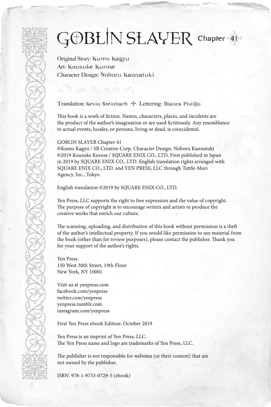 Goblin Slayer Chap 41 - Next Chap 42