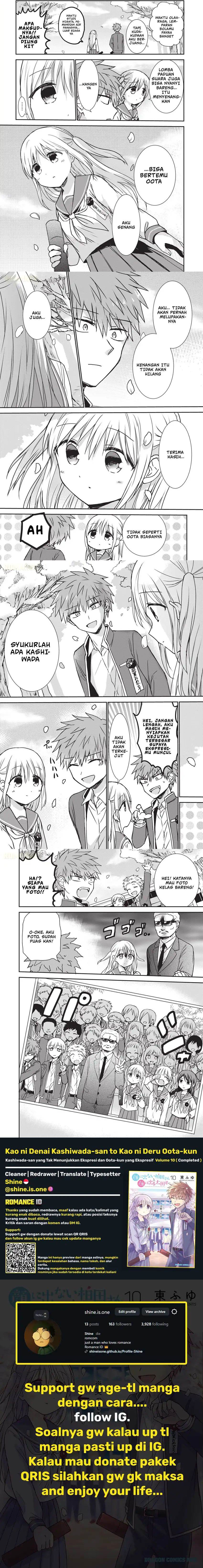 Kao ni denai Kashiwada-san to Kao ni deru Ota-kun Chap 124 - Next Chap 125