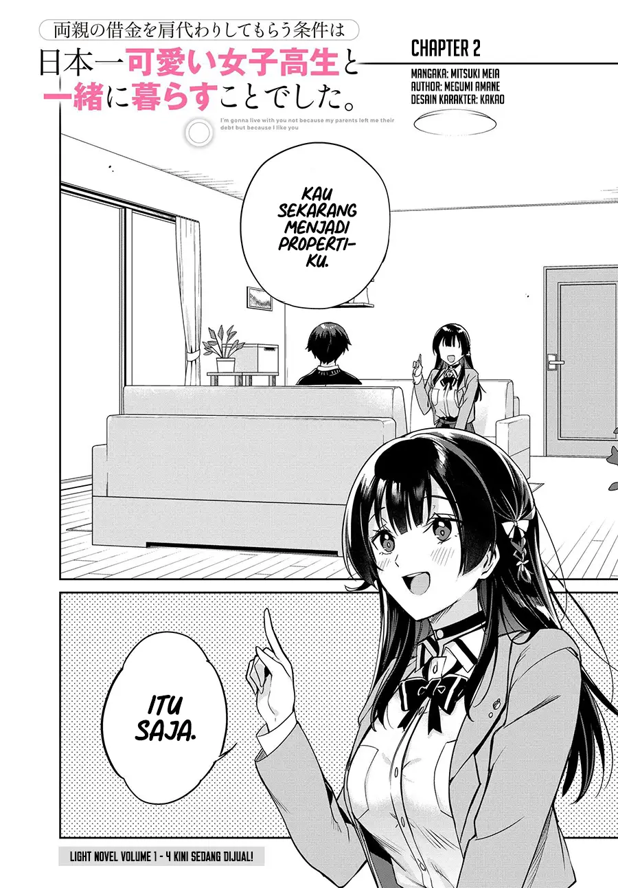 Komik Ryoushin no Shakkin wo Katagawari Shite Morau Jouken wa Nihon’ichi Kawaii Joshikousei to Issho ni Kurasu Koto Chap 2 - Next Chap 3