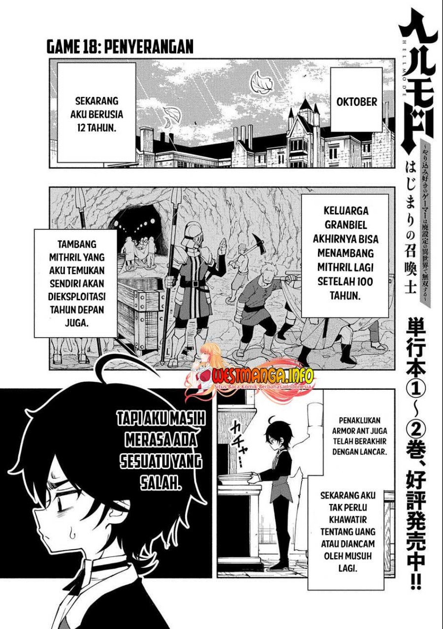 Hell Mode: Yarikomi Suki no Gamer wa Hai Settei no Isekai de Musou Suru Chap 18 - Next Chap 19