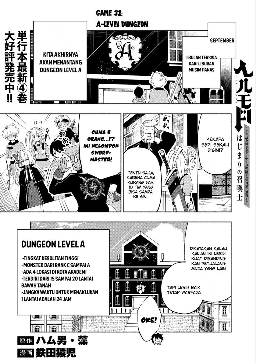 Hell Mode: Yarikomi Suki no Gamer wa Hai Settei no Isekai de Musou Suru Chap 31 - Next Chap 32