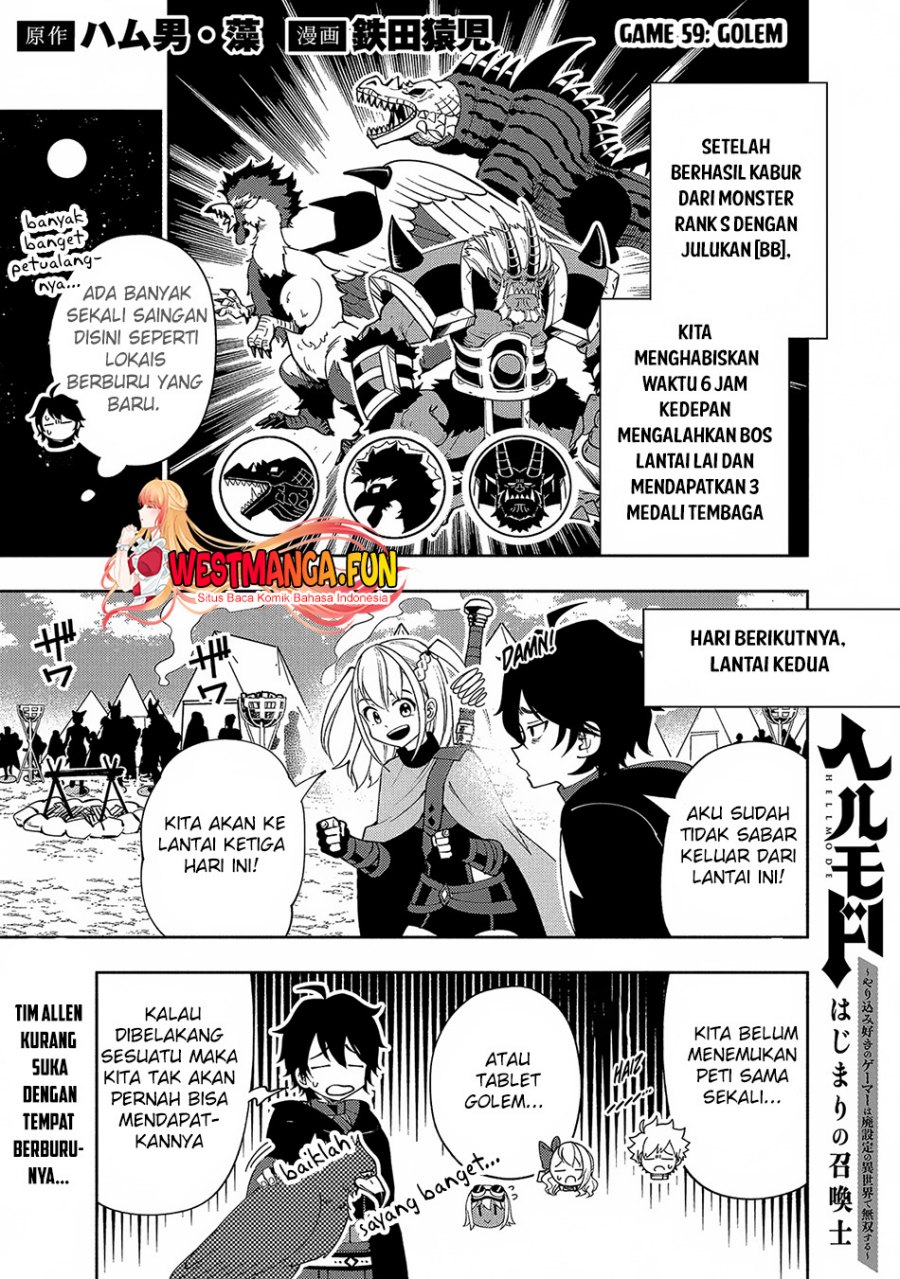 Hell Mode: Yarikomi Suki no Gamer wa Hai Settei no Isekai de Musou Suru Chap 59 - Next Chap 60