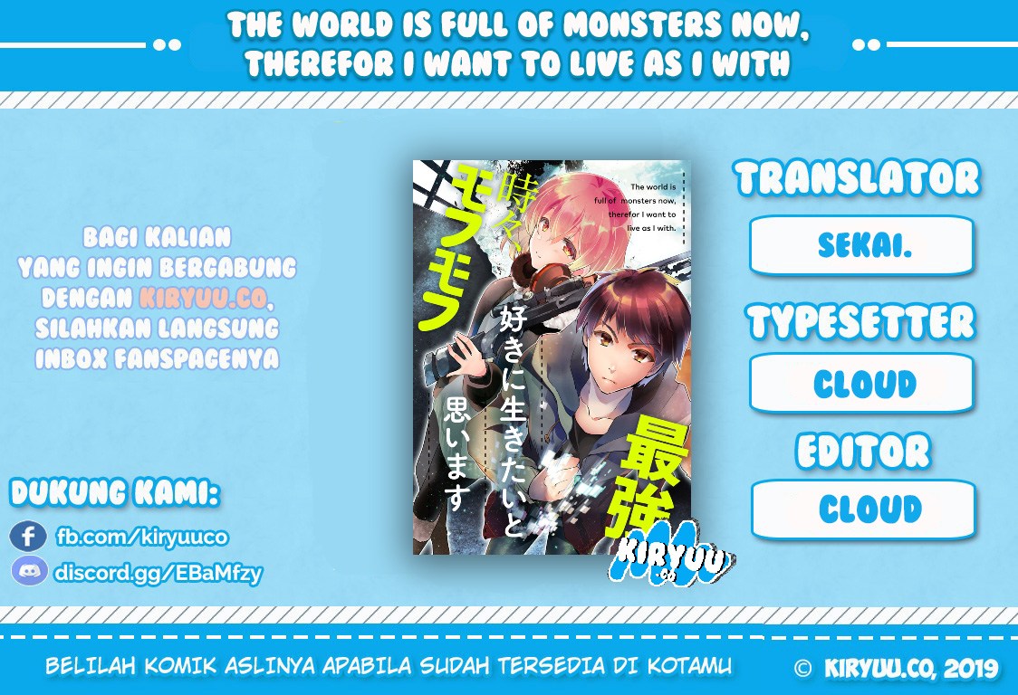 Monster ga Afureru Sekai ni Natta Node, Suki ni Ikitai to Omoimasu Chap 1 - Next Chap 2
