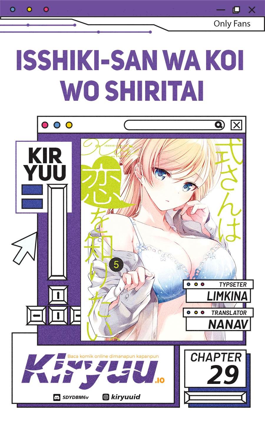 Isshiki-san wa Koi wo shiritai. Chap 29 - Next Chap 30