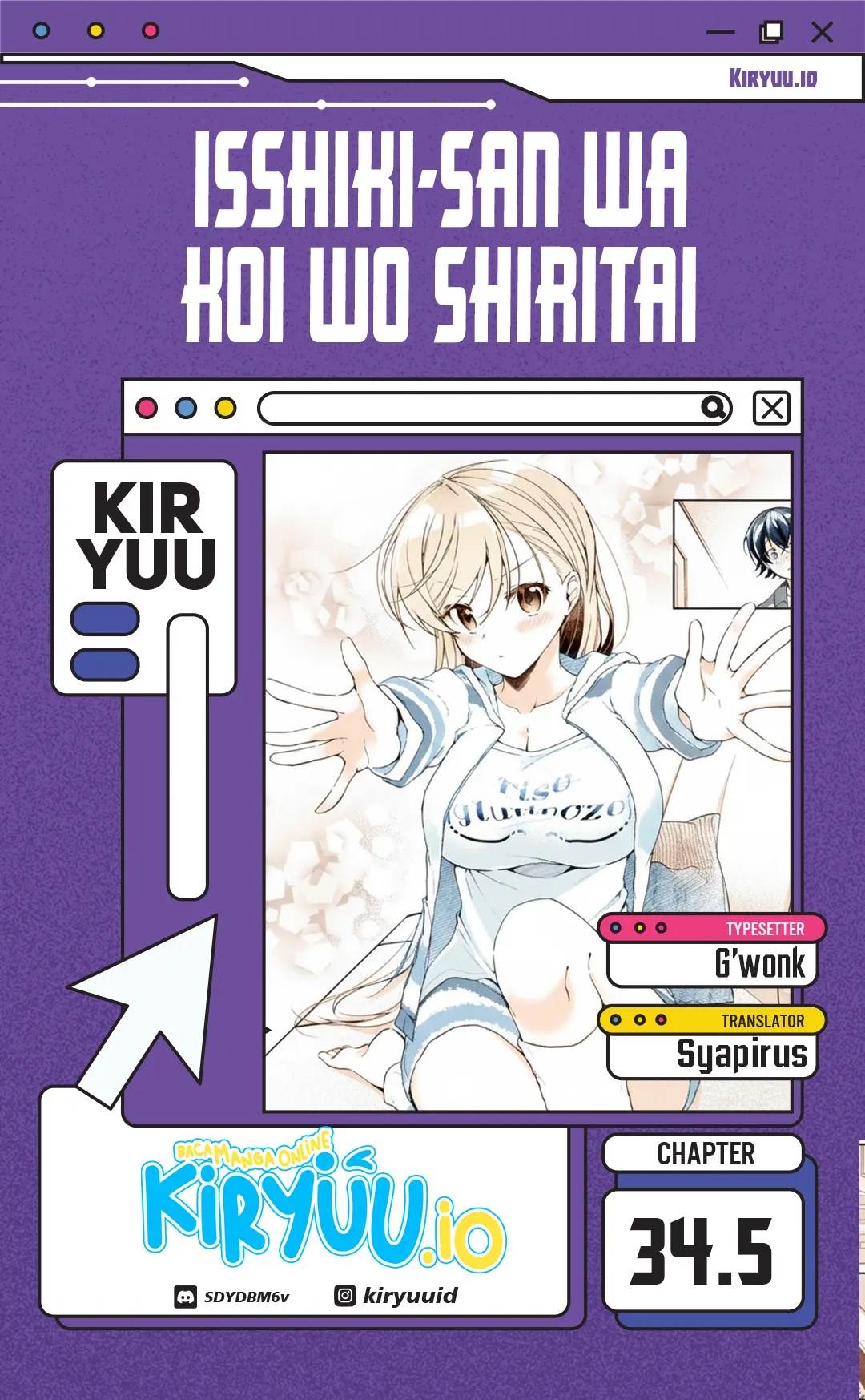 Isshiki-san wa Koi wo shiritai. Chap 34.5 - Next Chap 35.5