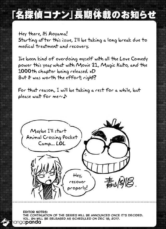 Detective Conan Chap 1008 - Next Chap 1009