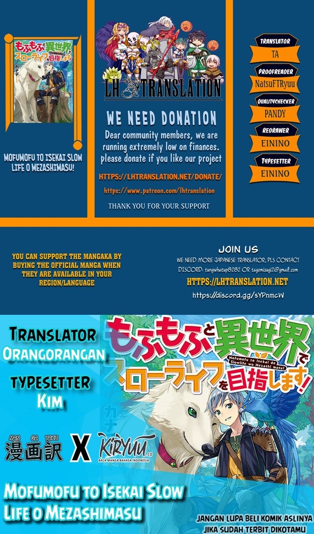 Mofumofu to Isekai Slow Life o Mezashimasu! Chap 8 - Next Chap 9