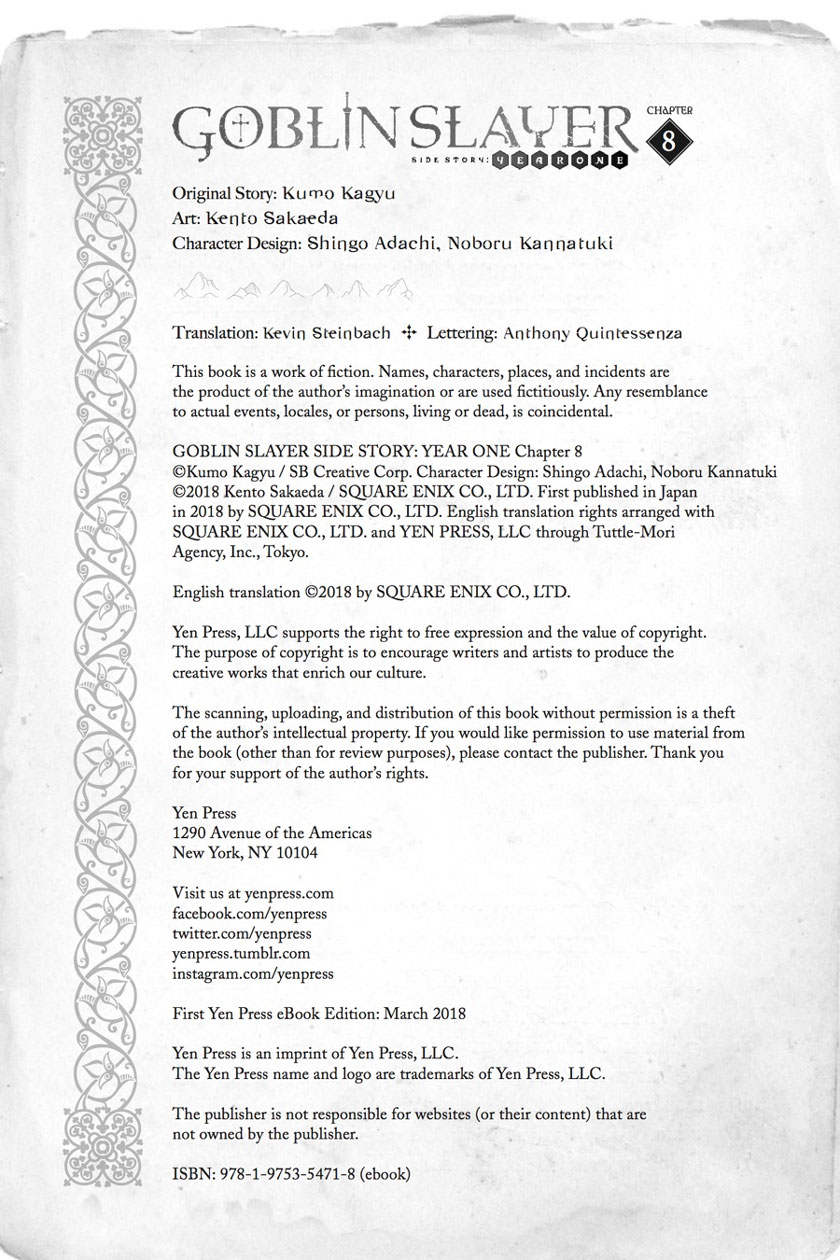 Goblin Slayer: Side Story Year One Chap 8 - Next Chap 9