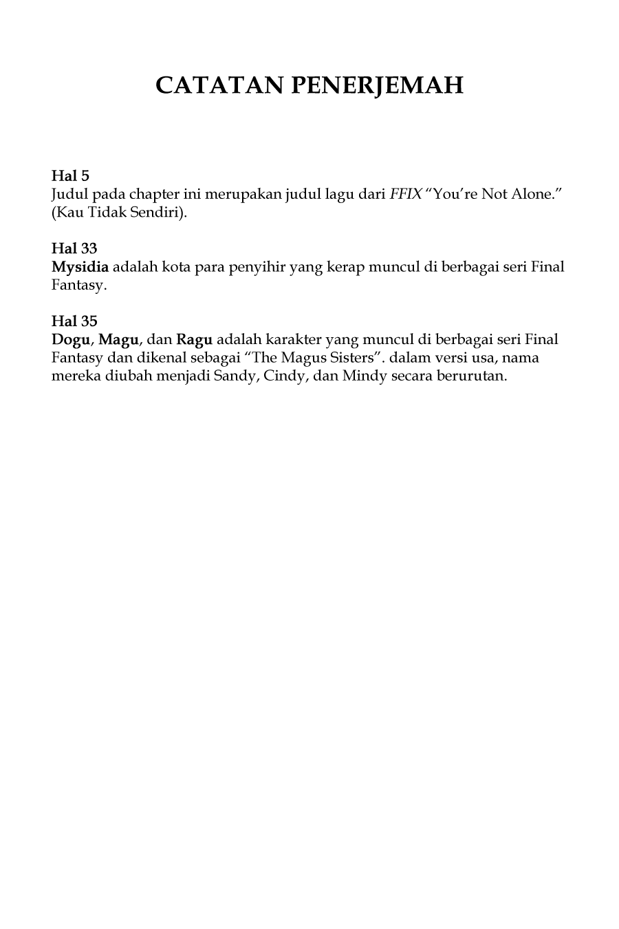 Final Fantasy: Lost Stranger Chap 6 - Next Chap 7