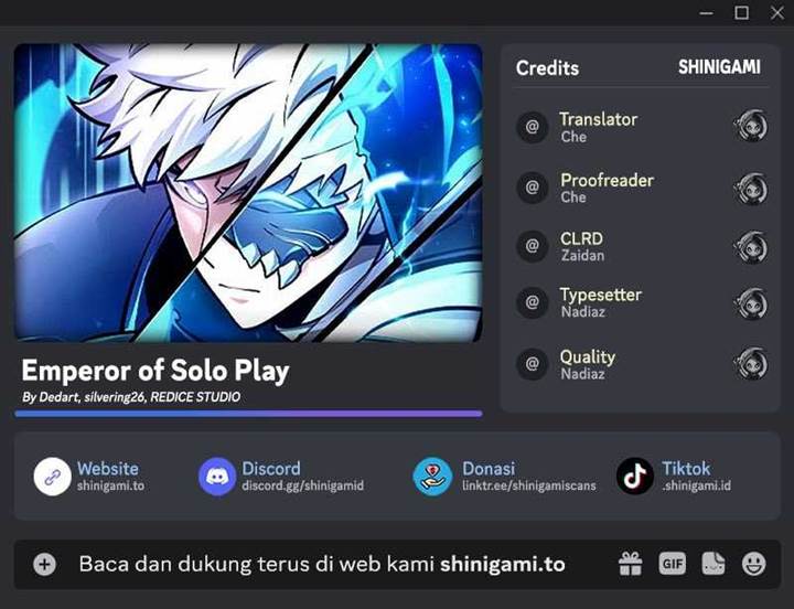 Emperor of Solo Play Chap 26 - Next Chap 27