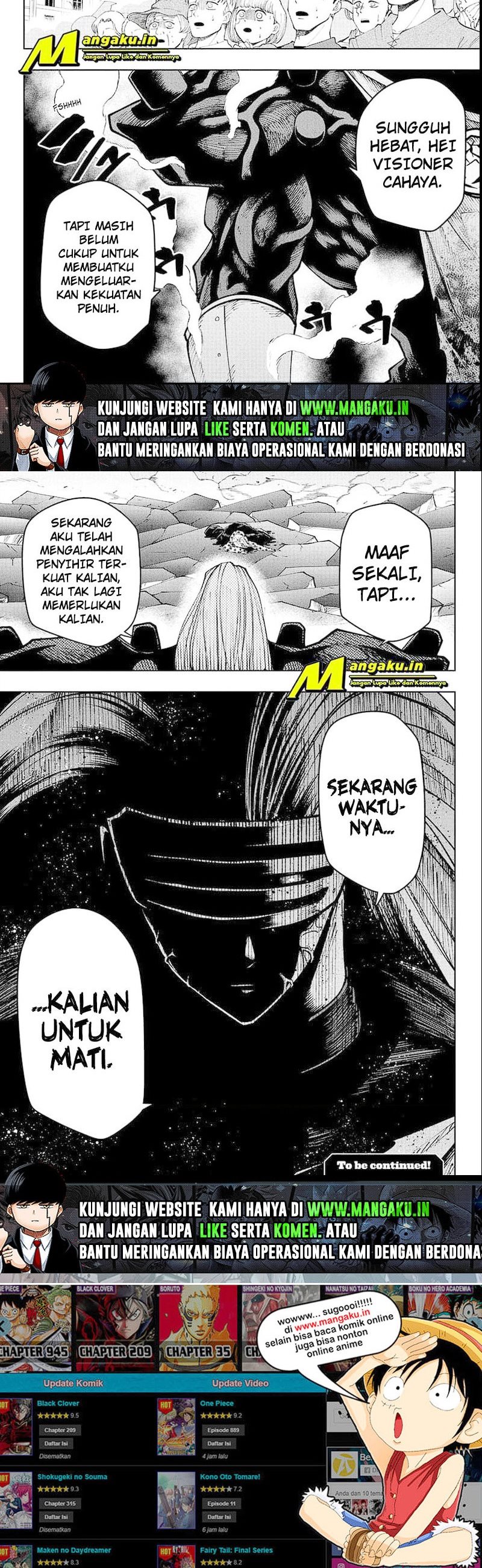 Mashle: Magic and Muscles Chap 134 - Next Chap 135