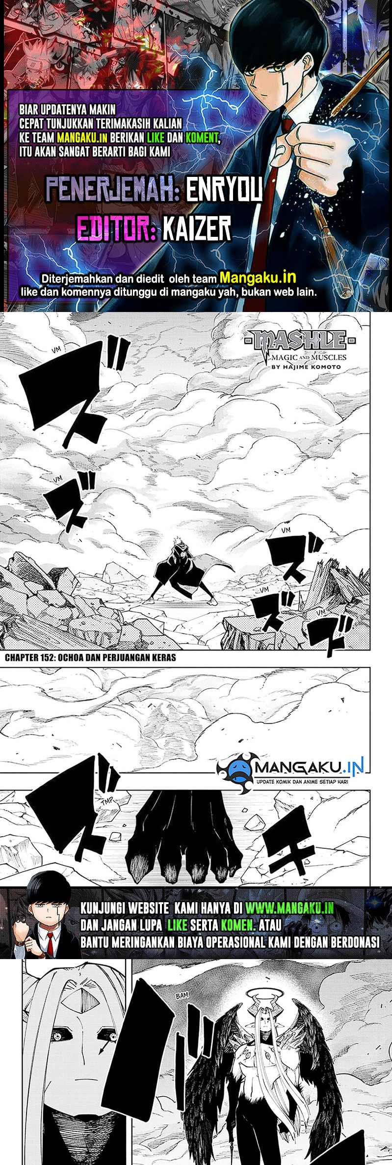 Mashle: Magic and Muscles Chap 152 - Next Chap 153