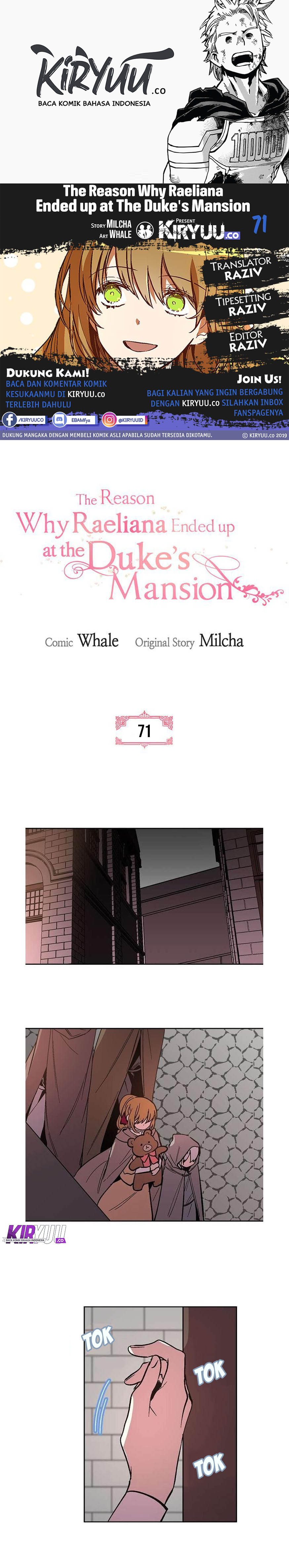 The Reason Why Raeliana Ended up at the Duke’s Mansion Chap 71 - Next Chap 72