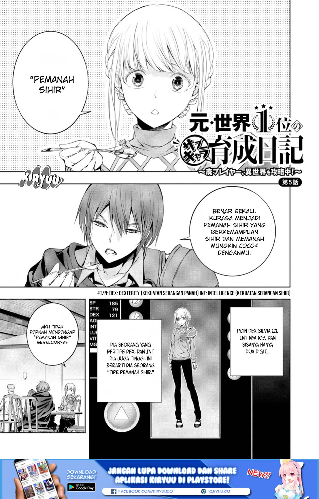 Moto Sekai Ichi’i Subchara Ikusei Nikki: Hai Player Isekai wo Kouryakuchuu! Chap 5 - Next Chap 6