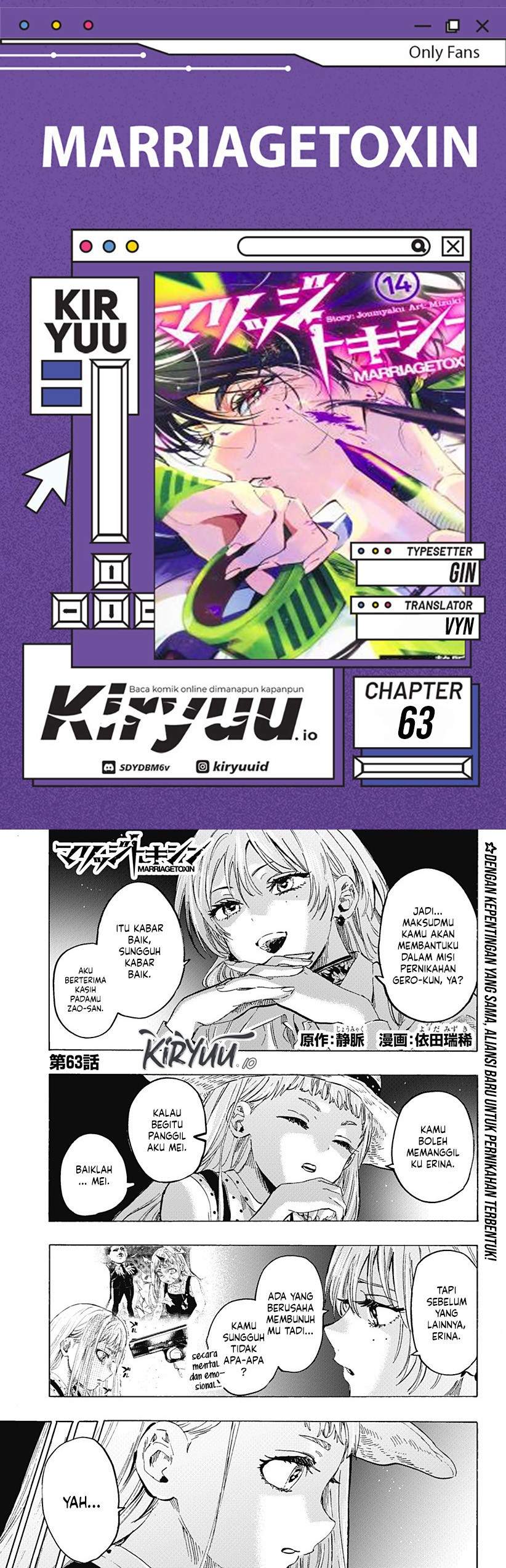 MARRIAGETOXIN Chap 63 - Next Chap 64