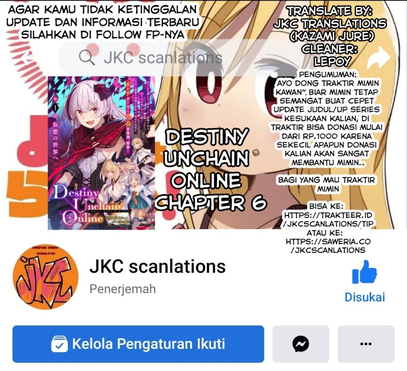 Destiny Unchain Online Chap 6 - Next Chap 7