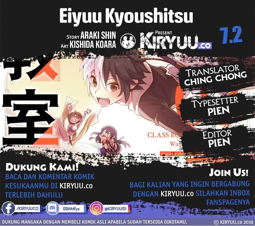 Eiyuu Kyoushitsu Chap 7.2 - Next Chap 8.2