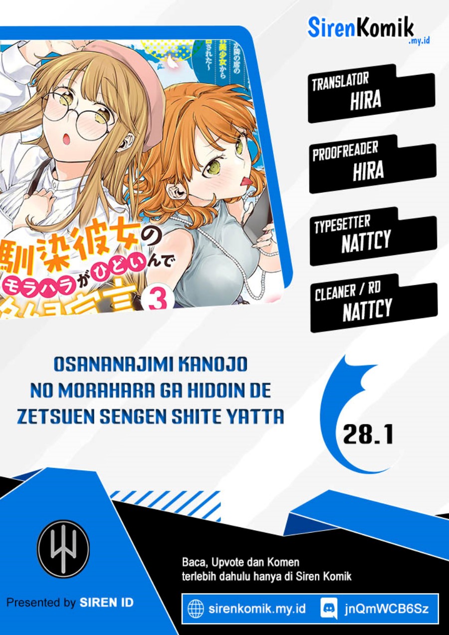 Osananajimi Kanojo no Morahara ga Hidoin de Zetsuen Sengen shite Yatta Chap 28.1 - Next Chap 29.1