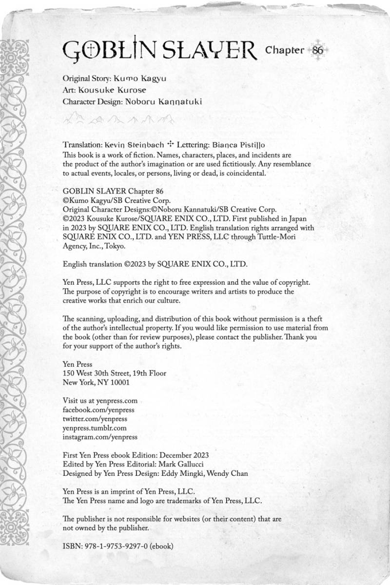 Goblin Slayer Chap 86 - Next Chap 87