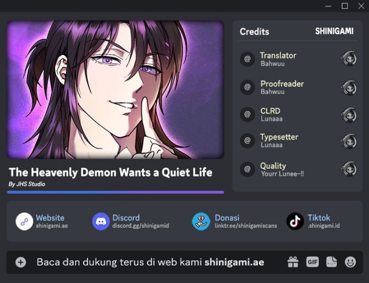 The Heavenly Demon Wants A Quiet Life Chap 34 - Next Chap 35
