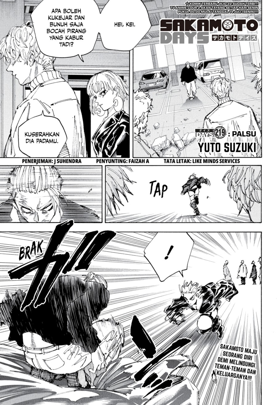 Sakamoto Days Chap 219 - Next Chap 220