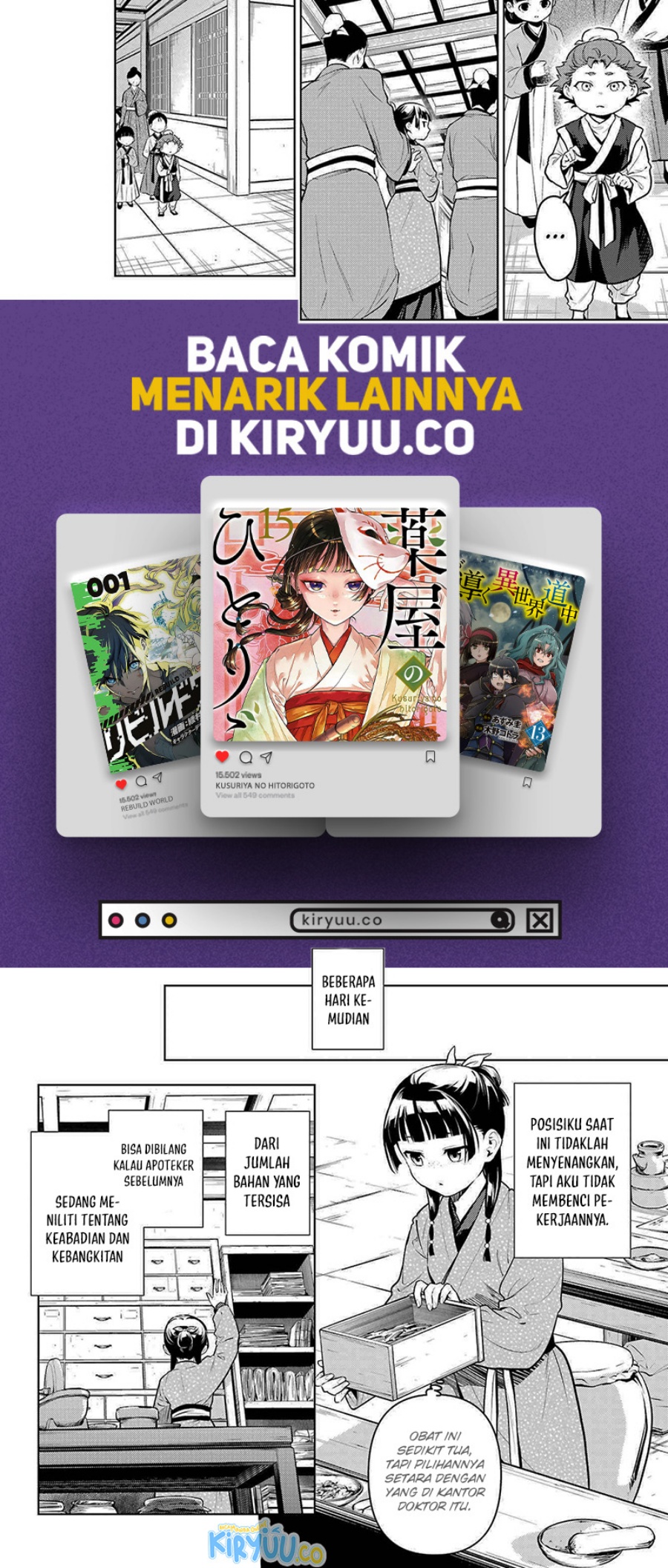 Kusuriya no Hitorigoto Chap 79.1 - Next Chap 80.1