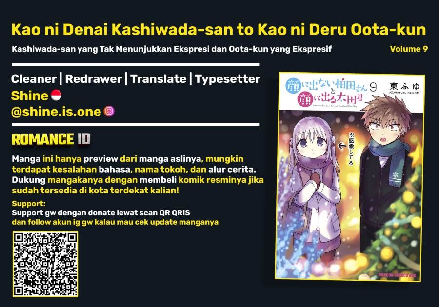 Kao ni denai Kashiwada-san to Kao ni deru Ota-kun Chap 100 - Next Chap 101