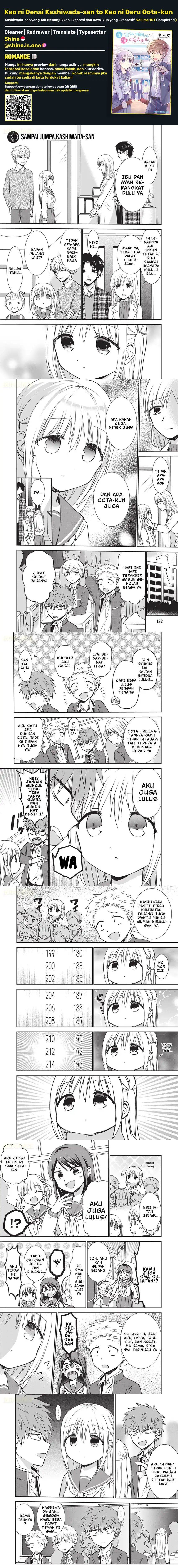 Kao ni denai Kashiwada-san to Kao ni deru Ota-kun Chap 123 - Next Chap 124