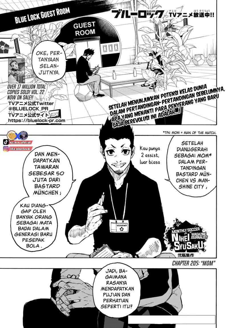 Blue Lock Chap 205 - Next Chap 206