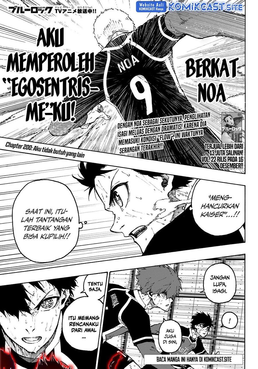 Blue Lock Chap 200 - Next Chap 201