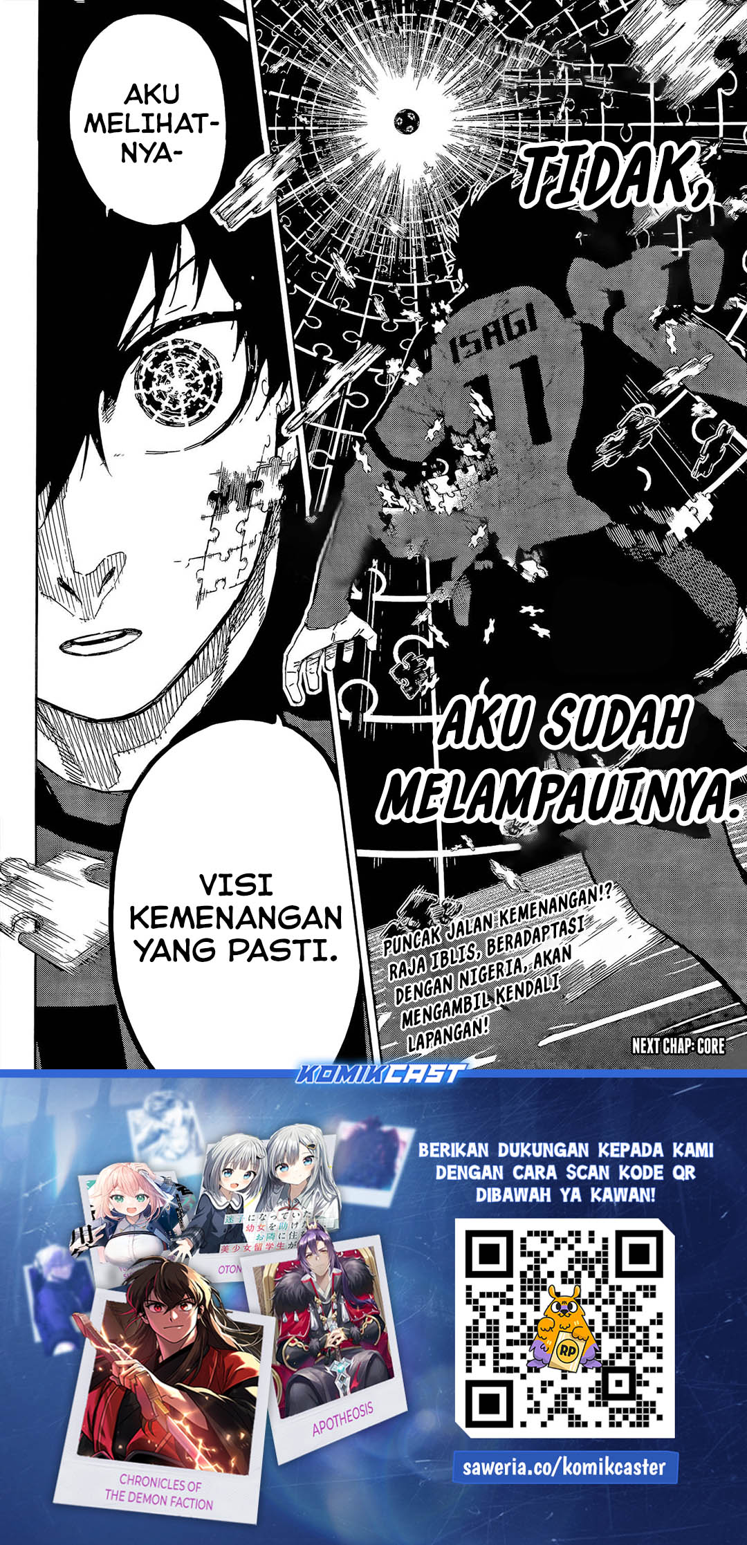 Blue Lock Chap 313 - Next Chap 314