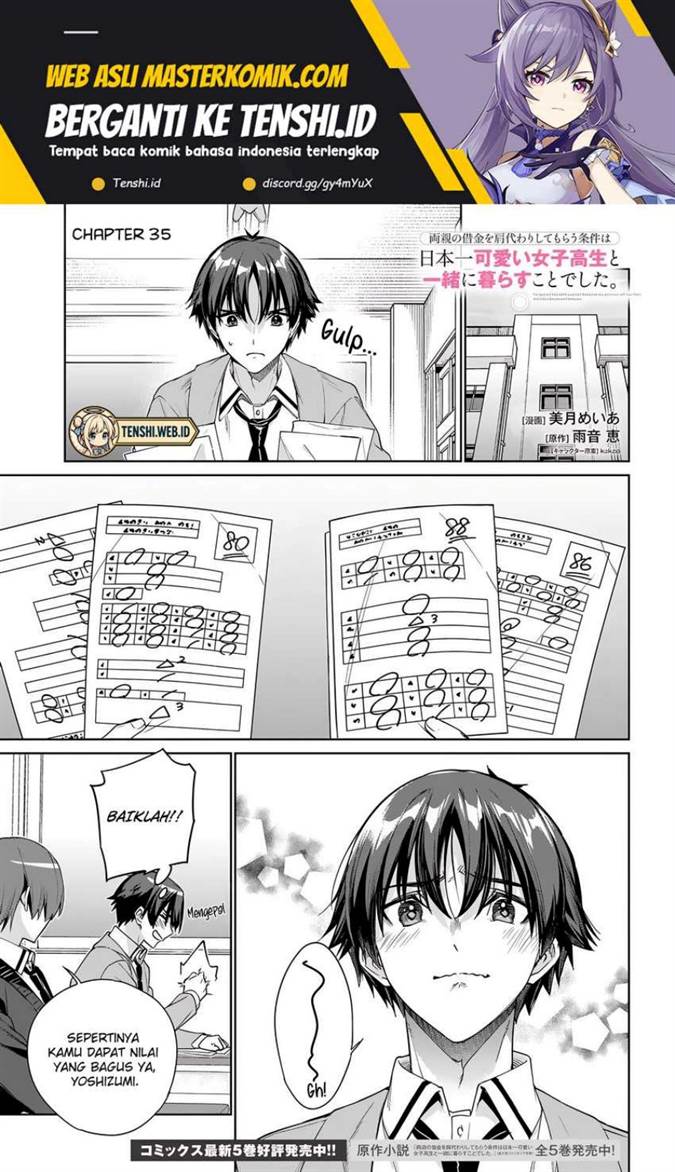 Komik Ryoushin no Shakkin wo Katagawari Shite Morau Jouken wa Nihon’ichi Kawaii Joshikousei to Issho ni Kurasu Koto Chap 35 - Next Chap 36