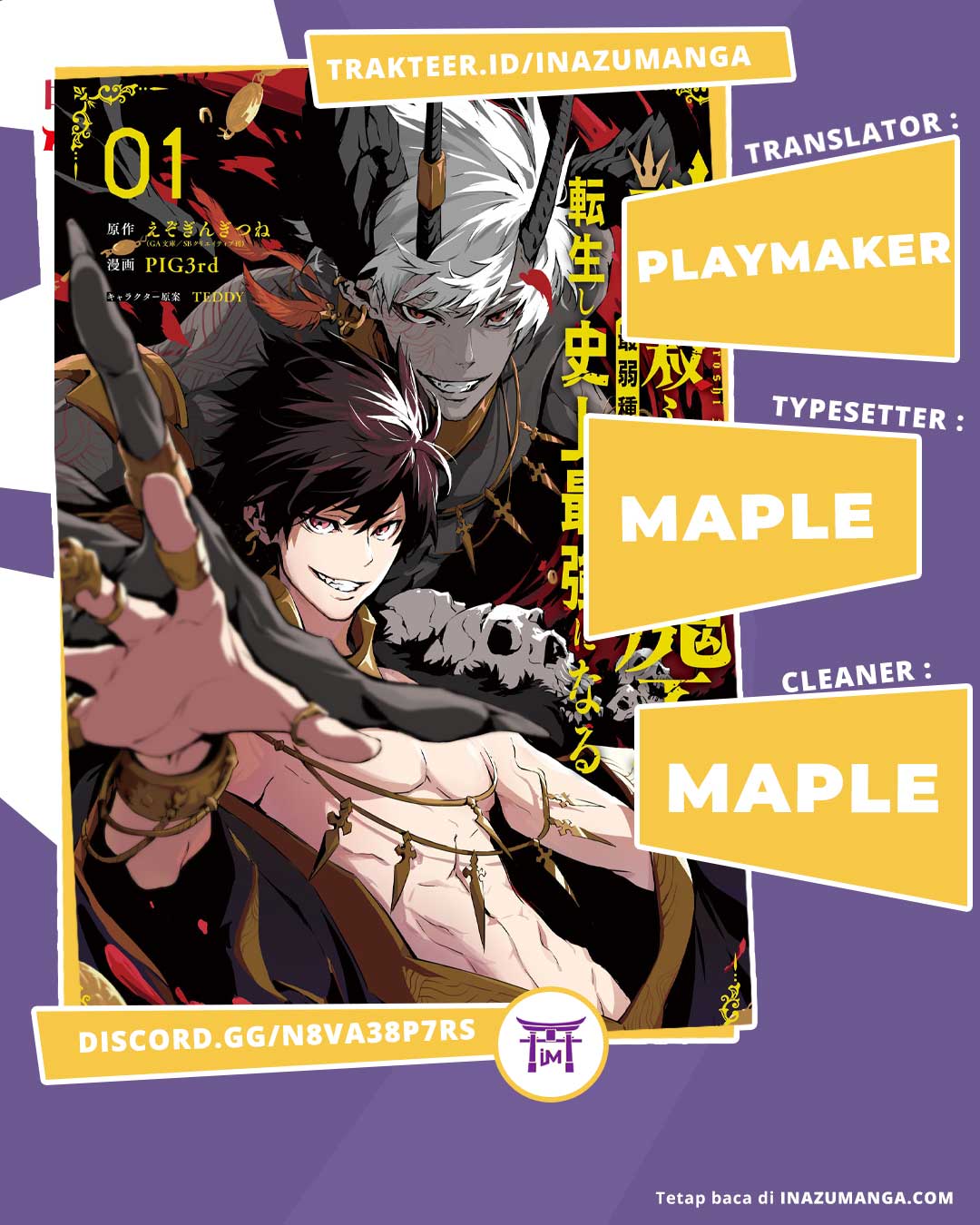 Kamigoroshi no Maou Saijyaku Shuzoku ni Tensei shi Shijyou Saikyou ni naru Chap 6 - Next Chap 7