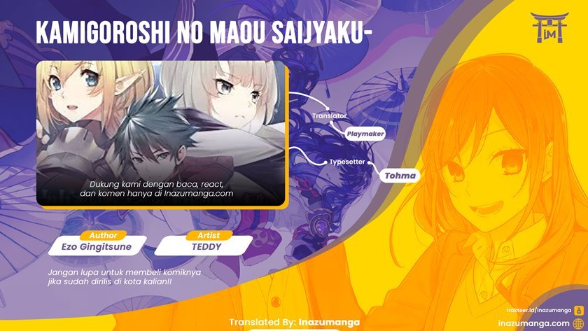 Kamigoroshi no Maou Saijyaku Shuzoku ni Tensei shi Shijyou Saikyou ni naru Chap 1 - Next Chap 2